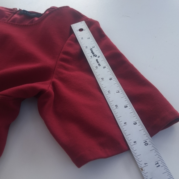 Elie Tahari Burgundy red sheath style‎ dress, size M back zipper, double lining. - Picture 12 of 16